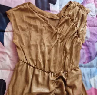 Vestito donna elegante oro