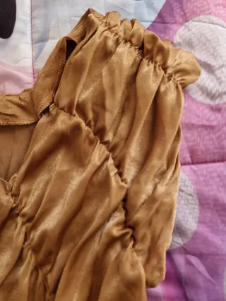 Vestito donna elegante oro