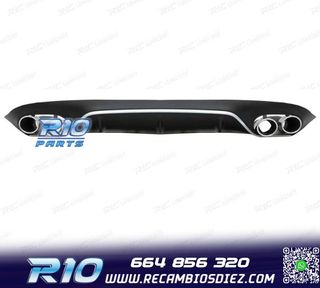 DIFUSOR MERCEDES CLASE E C238 17-19 LOOK AMG E53 PLATA + COL