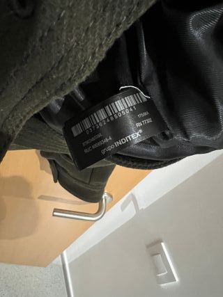 Chaqueta Zara Lana Bomber Talla L Verde Oliva