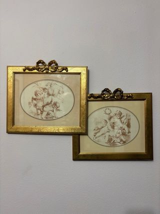 2 Cuadros Decorativos Retro Angeles