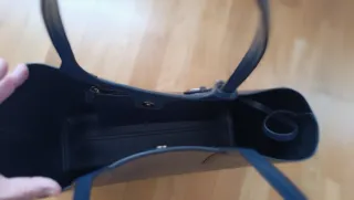 Bolso shopper azul Emporio Armani