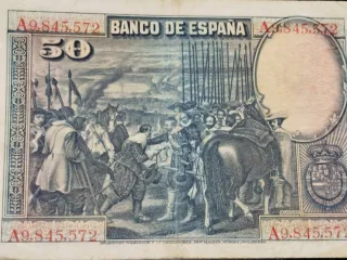 Billete 50 Pesetas Banco de España 1928