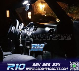 KIT 12 BOMBILLAS LED INTERIOR PARA MINI COOPER CABRIO CONVER