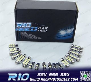 KIT 12 BOMBILLAS LED INTERIOR PARA MINI COOPER CABRIO CONVER
