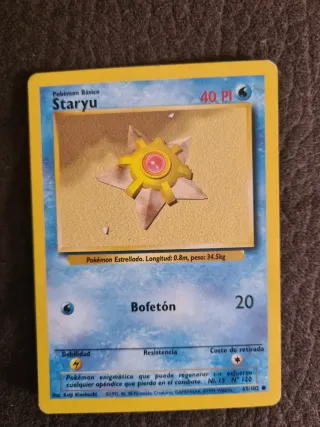 Carta Pokémon Staryu 65/102