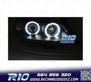 FAROS PARA OPEL ASTRA G 97-04 OJOS ANGEL NEGROS