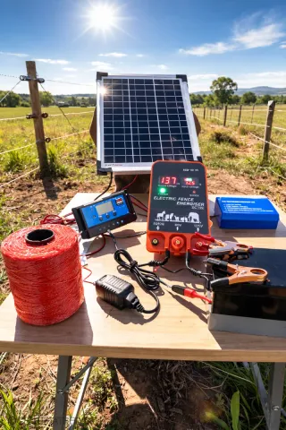 Pastor eléctrico Valla Eléctrica Solar + Batería