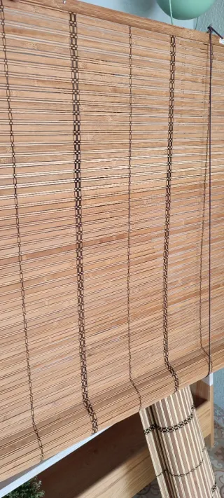 Persiana de bambú enrollable