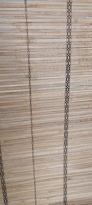 Persiana de bambú enrollable
