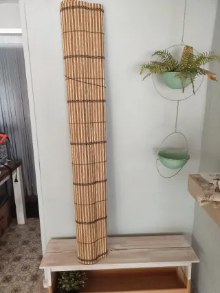 Persiana de bambú enrollable