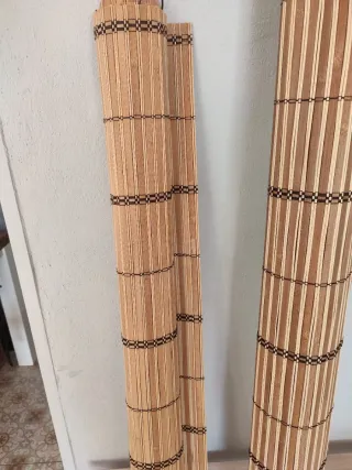 Persiana de bambú enrollable