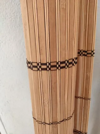 Persiana de bambú enrollable