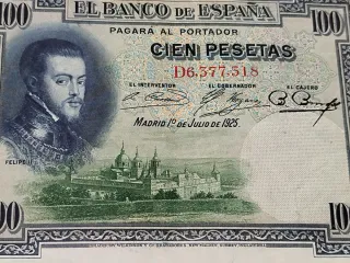Billete 100 Pesetas Banco de España 1925