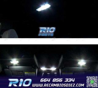 KIT 16 BOMBILLAS LED INTERIOR PARA VOLKSWAGEN VW GOLF 5 GTI