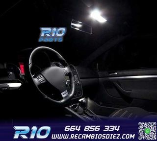 KIT 16 BOMBILLAS LED INTERIOR PARA VOLKSWAGEN VW GOLF 5 GTI