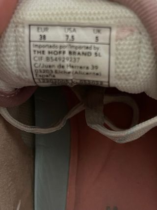 Zapatillas Hoff Beige y Rosa