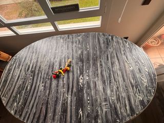 Antigua Mesa Nogal S xix TOTALMENTE RESTAURADA .