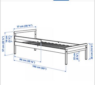 Cama infantil Ikea Singlar madera + colchón