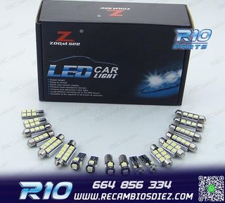 KIT 18 BOMBILLAS LED INTERIOR PARA VOLKSWAGEN VW VOLKSWAGEN