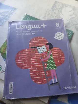 Libro escolar de lengua de 6 de primaria