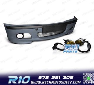 PARAGOLPES DELANTERO BMW E46 99-05 LOOK M + NIEBLAS AMARILLO