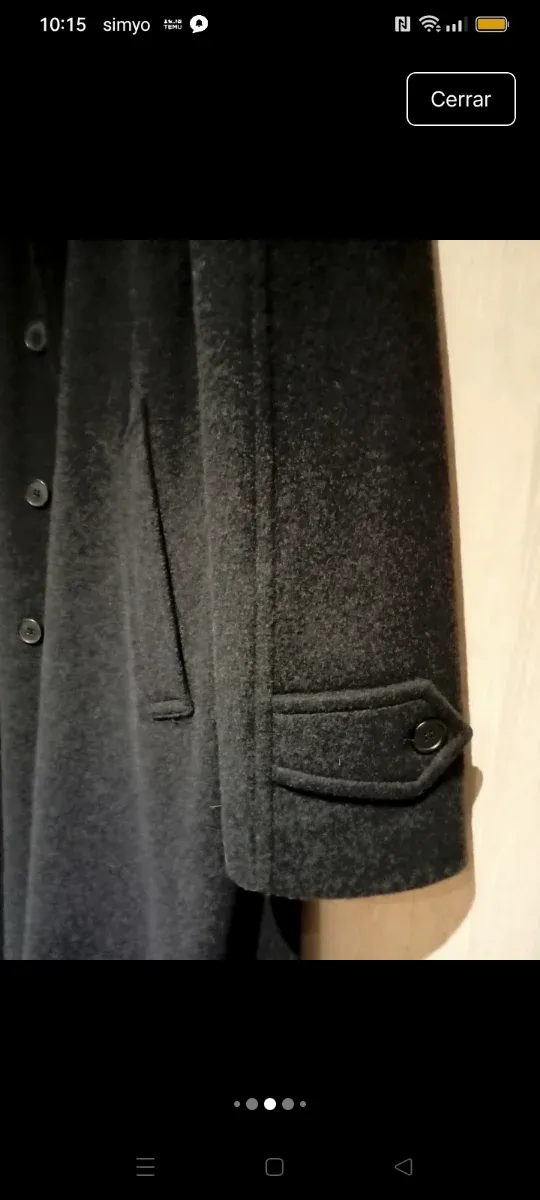 Abrigo Bizanti Lana/Cachemira/Nylon Hombre