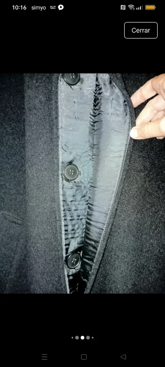 Abrigo Bizanti Lana/Cachemira/Nylon Hombre