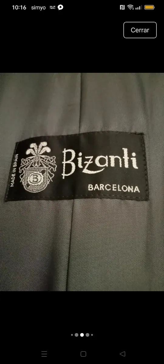 Abrigo Bizanti Lana/Cachemira/Nylon Hombre