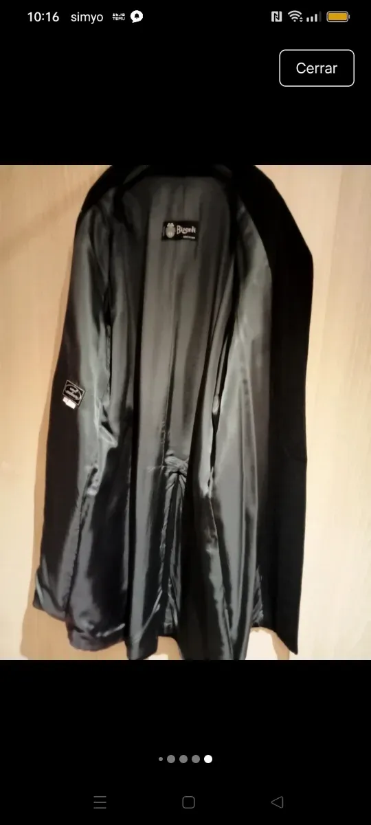 Abrigo Bizanti Lana/Cachemira/Nylon Hombre