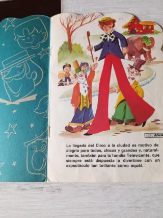Tebeo antiguo Los Televicentes en el Circo.1976