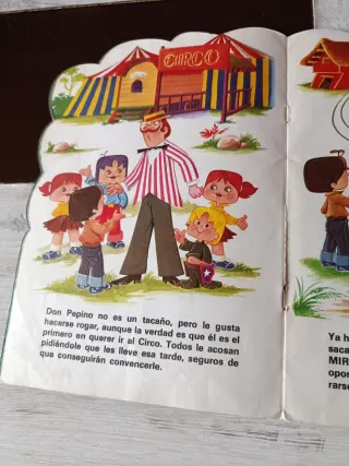 Tebeo antiguo Los Televicentes en el Circo.1976