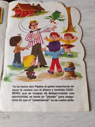 Tebeo antiguo Los Televicentes en el Circo.1976