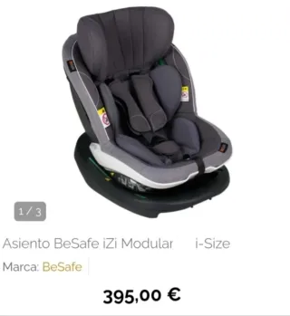 Silla BeSafe iZi Modular Isofix Gris