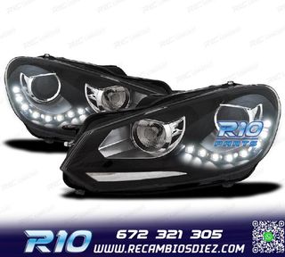 FAROS VOLKSWAGEN VW GOLF 6 FONDO NEGRO DRL