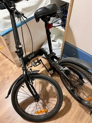 Bicicleta Plegable Negra