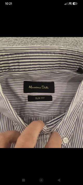 Camisa de rayas manga larga