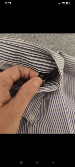 Camisa de rayas manga larga