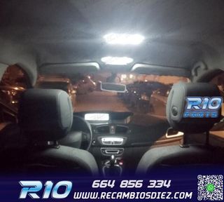 KIT 17 BOMBILLAS LED INTERIOR 2009-2016 PARA RENAULT SCENIC