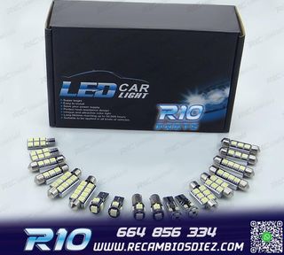 KIT 17 BOMBILLAS LED INTERIOR 2009-2016 PARA RENAULT SCENIC