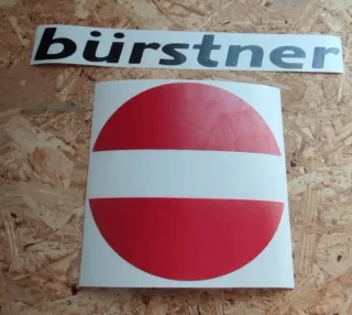 Pegatina Bürstner Autocaravana