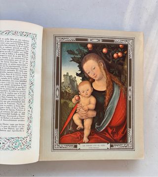 Libro 1927 con 60 laminas Joyas Pintura Religiosa