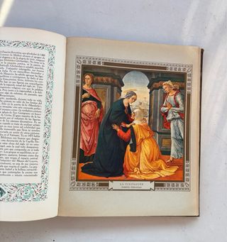 Libro 1927 con 60 laminas Joyas Pintura Religiosa