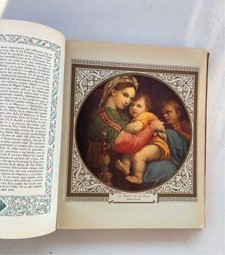 Libro 1927 con 60 laminas Joyas Pintura Religiosa