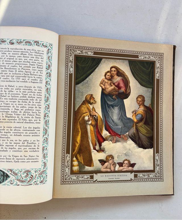 Libro 1927 con 60 laminas Joyas Pintura Religiosa