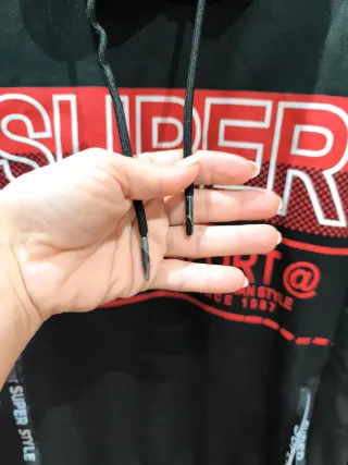 Sudadera Negra con Capucha Talla M