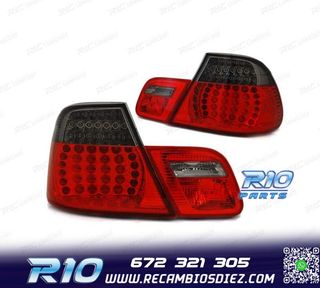 PILOTOS BMW E46 COUPE 03-07 LED ROJO AHUMADO LOOK M3