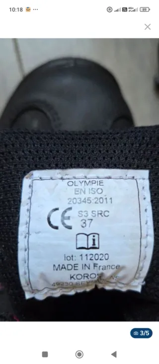 Zapatos de seguridad negros