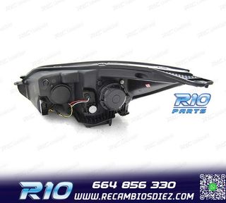 FAROS FORD FOCUS MK3 11-14 LUZ DIURNA LED NEGROS