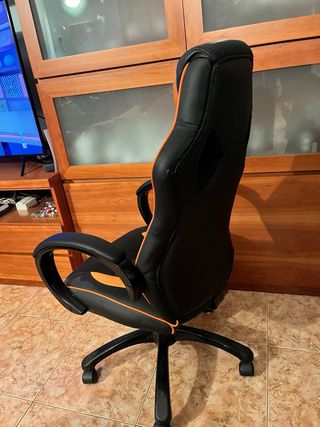 Silla Gaming Negra y Naranja